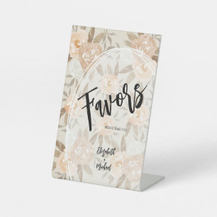 Signe De Table Fleurs de Pêche rustiques FAVORISE Mariage