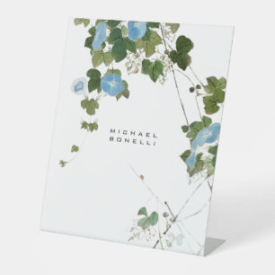 Signe De Table Fleurs Moderne Nom Propre Professionnel