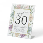 Floral 30e anniversaire Invitation