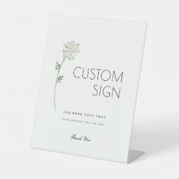Signe De Table Floral Baby in Bloom Baby Shower
