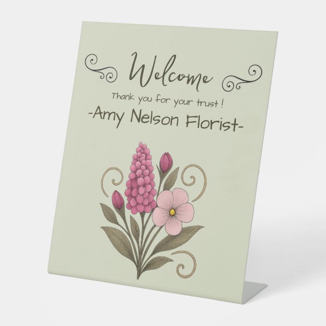 Signe De Table Floral Notes & Daily Planning-florist (Recto)