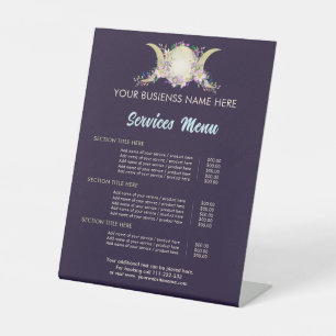 Signe De Table Floral Triple Moon - Triple Goddess