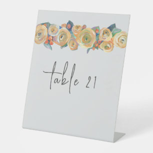 Signe De Table Flore simple