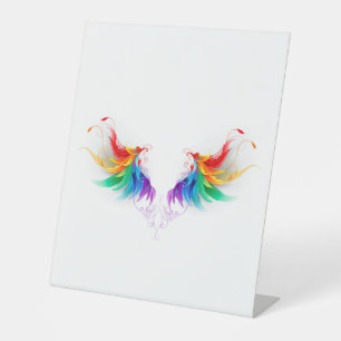 Signe De Table Fluffy Rainbow Wings