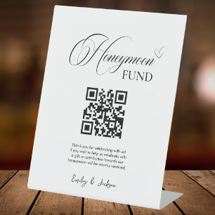 Signe De Table Fonds minimaliste Mariage pour lune de miel Code Q
