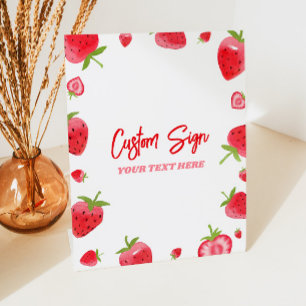 Signe De Table Fraise Berry Sweet Custom Party