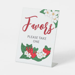 Signe De Table Fraises Rouge Sucrée Faveurs
