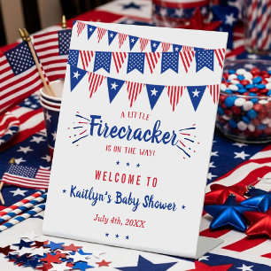Signe De Table Fusée Sur La Route ! Fête De Bébé Le 4 Juillet