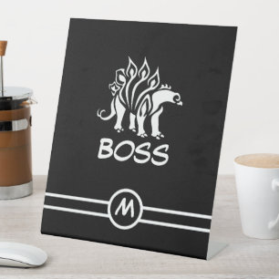 Signe De Table Ghost White Stegosaurus Spirit Dinosaur