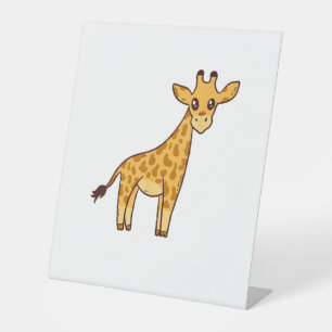 Signe De Table Girafe de dessin animé I Enfants I Girafe pour tou