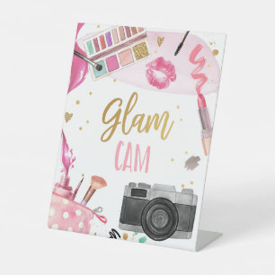 Signe De Table Glam Cam Spa Party Maquillage Glamor Girl Annivers
