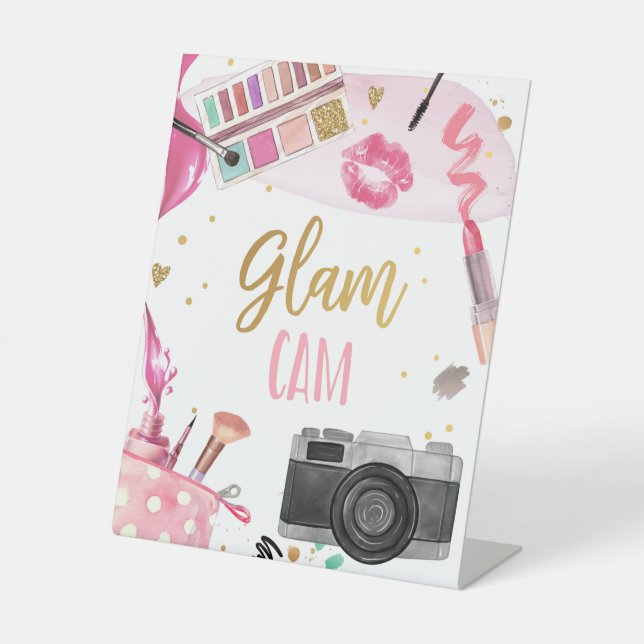 Signe De Table Glam Cam Spa Party Maquillage Glamor Girl Annivers (Recto)