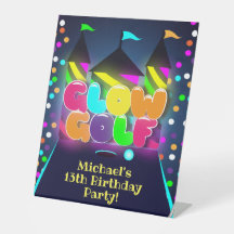 Glow Miniature Golf fête d'anniversaire