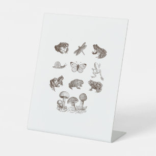 Signe De Table Gobelin Grenouille Académique Champignon Cottageco