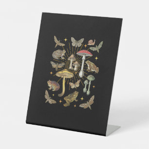 Signe De Table Goblincore Fougère Papillon Grenouille Champignon