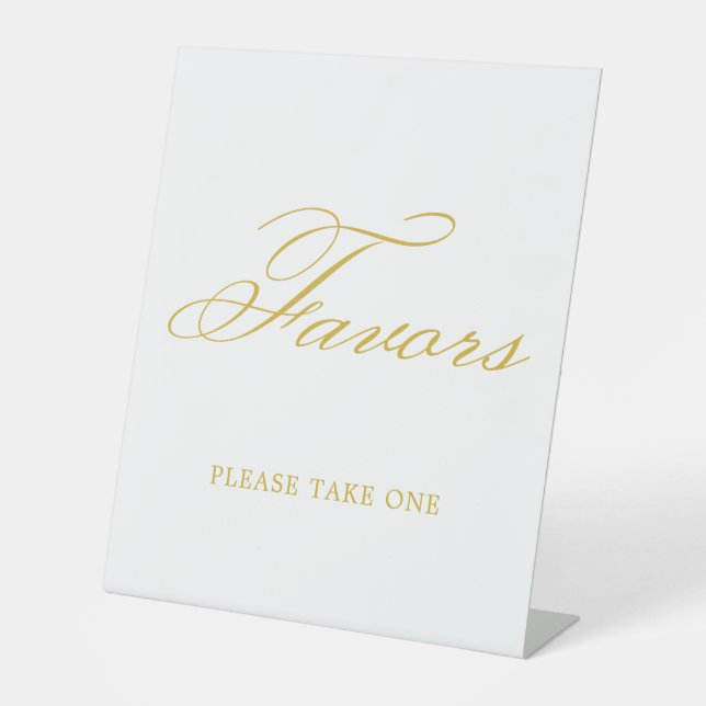 Signe De Table Gold Elegant Calligraphie Faveurs mariage (Recto)