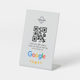 Signe De Table Google Avis | Business Review Link QR Code
