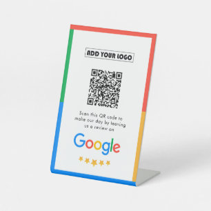 Signe De Table Google Avis Business Review Link QR Code