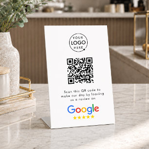 Signe De Table Google Avis   Business Review Link QR Code