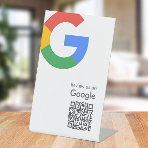 Signe De Table Google Avis   Business Review Link QR Code