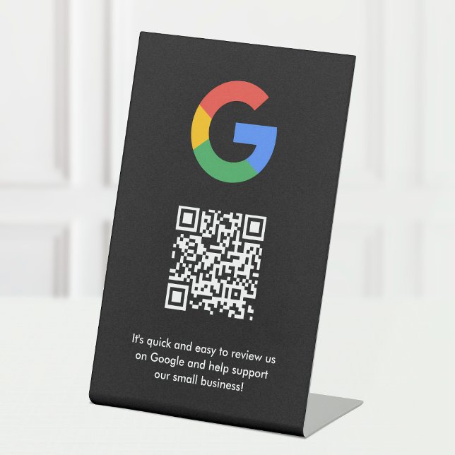 Signe De Table Google Avis | Business Review Link QR Code (Créateur téléchargé)