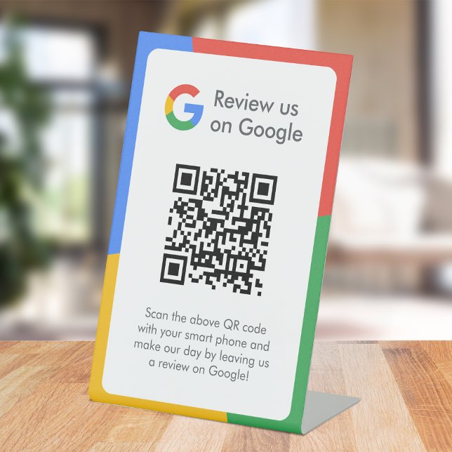 Signe De Table Google Avis | Business Review Link QR Code (Créateur téléchargé)