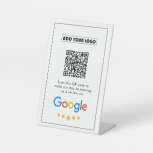 Signe De Table Google Avis   Business Review Link QR Code