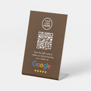 Signe De Table Google Avis   Business Review Link QR Code
