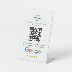 Signe De Table Google Avis   Code QR de l'examen des entreprises
