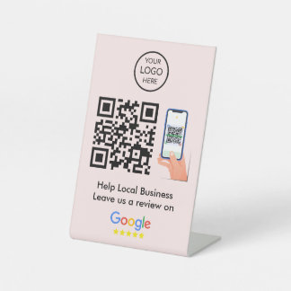 Signe De Table Google Avis | Profil d'entreprise Code QR rose