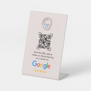 Signe De Table Google Avis   Revue d'entreprise Lien Code QR Pede