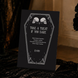 Signe De Table Gothic Halloween Shower de Mariée Dessert