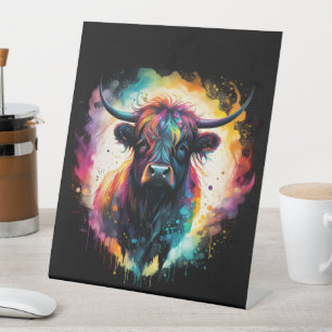 Signe De Table Grace Ghoost : Vache Holographique Spectrale,