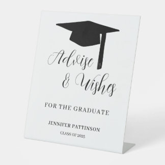 Signe De Table Graduate Advise & Wishes Graduation 