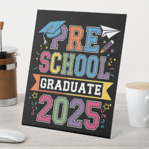 Signe De Table Graduate préscolaire 2025 Graduation Pré K School