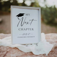 Graduation minimaliste Mon prochain chapitre comme