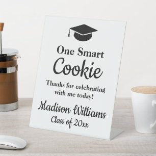 Signe De Table Graduation One Smart Cookie To go Grad Treat Favor