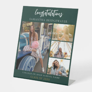 Signe De Table Graduation Photo Collage Grad Party 2025