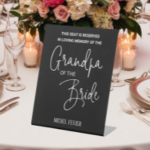 Grand-père noir de la mariée Mariage du siège comm