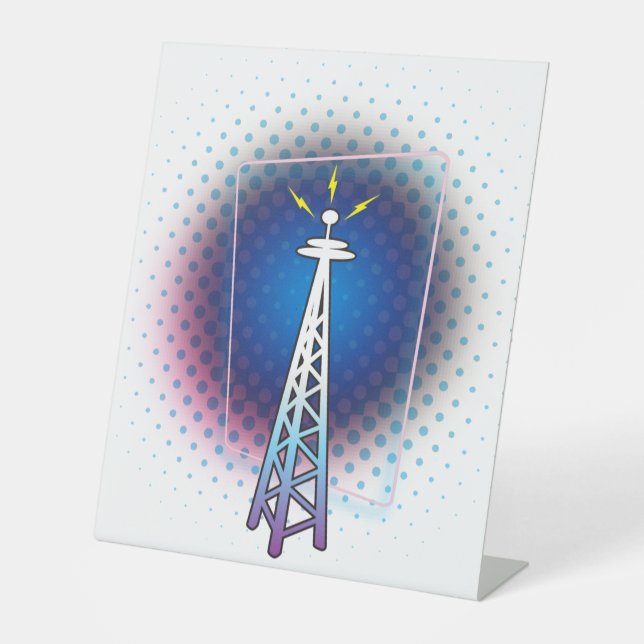 Signe De Table Graphique de tour radio (Recto)