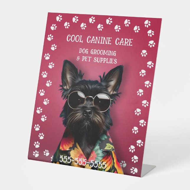 Signe De Table Grossissement de chien (Recto)