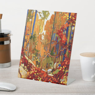Signe De Table Guirlande d'automne, Peinture colorée,