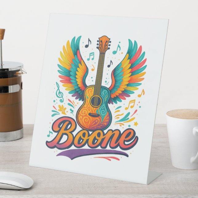 Signe De Table Guitare Boone (In SItu)
