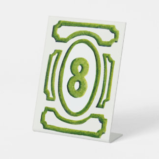 Signe De Table Haie de jardin aquarelle Tableau 8