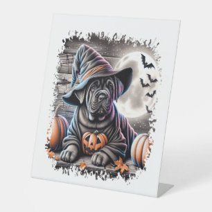 Signe De Table Halloween Canne Corso Dog