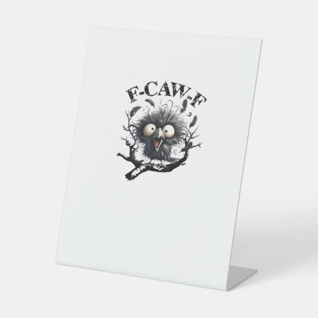 Signe De Table Halloween F-Caw-F Bird Cool Unique (Recto)