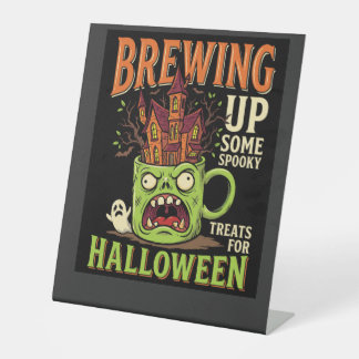 Signe De Table Halloween prépare des friandises effrayantes Tasse