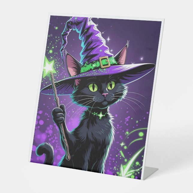 Signe De Table Hallowen Cat Theme (Recto)
