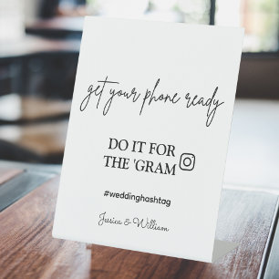 Signe De Table Hashtag mariage Instagram   Faites-le pour le Gram