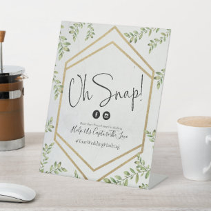 Signe De Table Hashtag Oh Snap Mariage